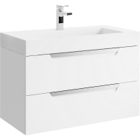 Тумба под раковину Aqwella Cube 90 CUB0109W подвесная Белая матовая, купить, цена, заказать, магазин, доставка, скидка, промокод, купить, цена, заказать, магазин, доставка, скидка, промокод