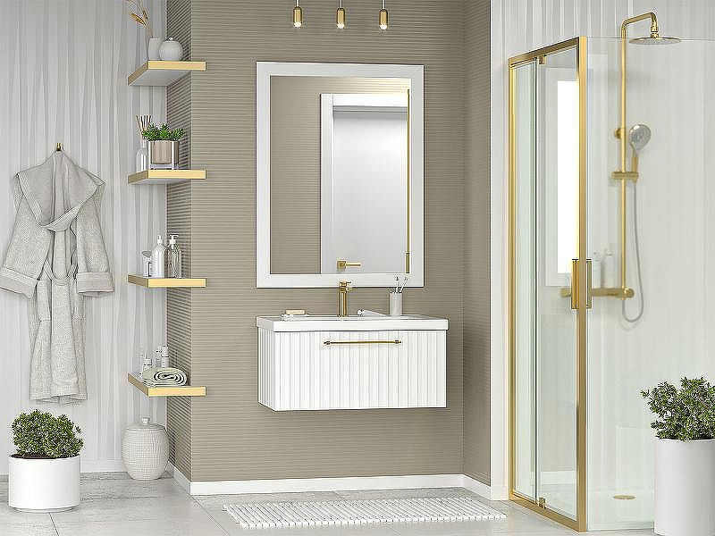 Тумба с раковиной Brevita Alicante 80 УТ000015977 подвесная Белая матовая, купить, цена, заказать, магазин, доставка, скидка, промокод, купить, цена, заказать, магазин, доставка, скидка, промокод