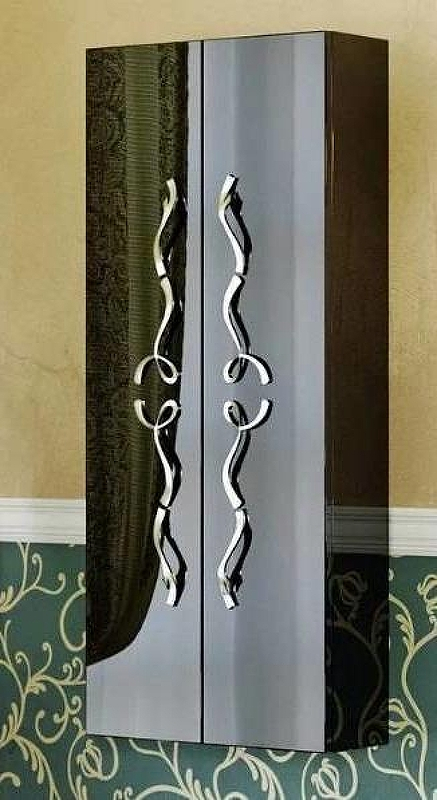 Шкаф пенал Clarberg Due amanti 50 DUE0505BLK Черный без ручек, купить, цена, заказать, магазин, доставка, скидка, промокод, купить, цена, заказать, магазин, доставка, скидка, промокод