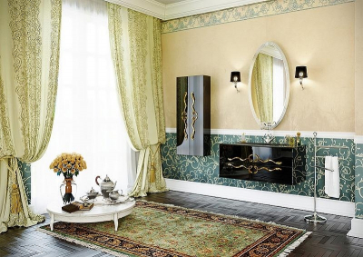 Шкаф пенал Clarberg Due amanti 50 DUE0505BLK Черный без ручек