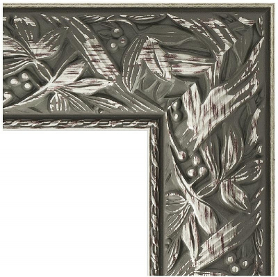 Зеркало Evoform Exclusive Floor 203х114 BY 6165 с фацетом в багетной раме - Византия серебро 99