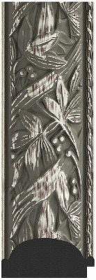 Зеркало Evoform Exclusive Floor 203х114 BY 6165 с фацетом в багетной раме - Византия серебро 99