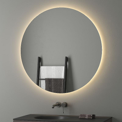 Зеркало Evoform Ledshine d100 BY 2557 с подсветкой 27 W - без выключателя - теплый белый свет