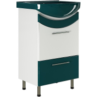 Тумба под раковину Mixline Радуга 52 522465 Белая Зеленая, купить, цена, заказать, магазин, доставка, скидка, промокод, купить, цена, заказать, магазин, доставка, скидка, промокод