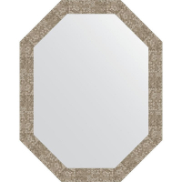 Зеркало Evoform Octagon 72x92 BY 7104 в багетной раме - Соты титан 70, купить, цена, заказать, магазин, доставка, скидка, промокод, купить, цена, заказать, магазин, доставка, скидка, промокод