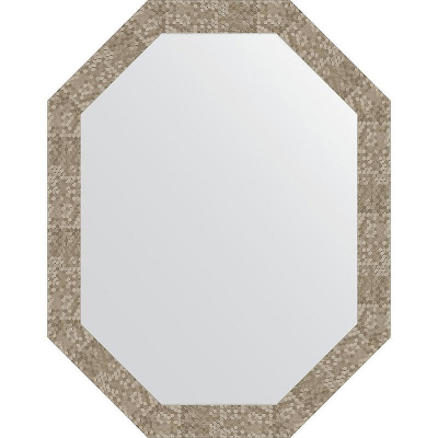 Зеркало Evoform Octagon 72x92 BY 7104 в багетной раме - Соты титан 70