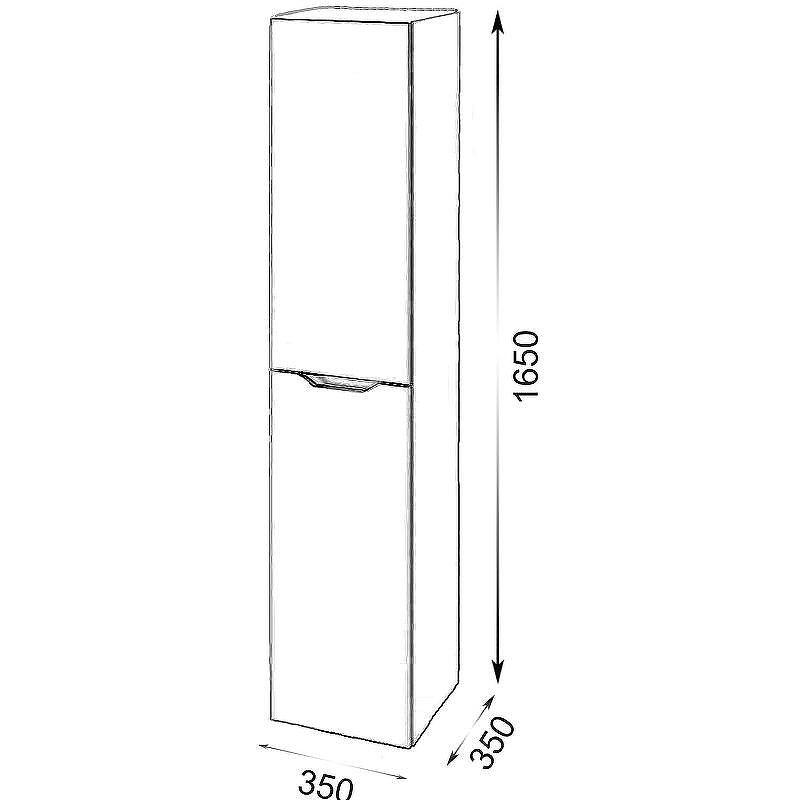 Шкаф пенал Orange Line 35 Li-35PuL подвесной Латте матовый, купить, цена, заказать, магазин, доставка, скидка, промокод, купить, цена, заказать, магазин, доставка, скидка, промокод