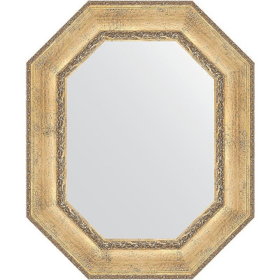 Зеркало Evoform Polygon 82х67 BY 7262 в багетной раме - Состаренное серебро с орнаментом 120