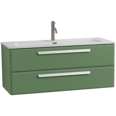 Тумба под раковину Cezares Eco-Cer-N 120 ECO-CER-N-1200-2C-SO-PS-P подвесная Фисташковый Софт без ручек