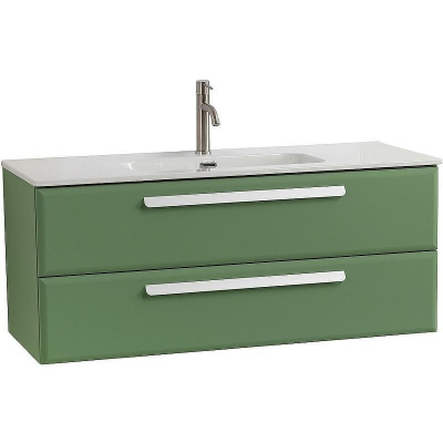 Тумба под раковину Cezares Eco-Cer-N 120 ECO-CER-N-1200-2C-SO-PS-P подвесная Фисташковый Софт без ручек