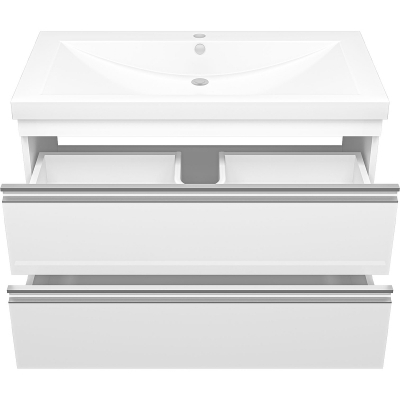 Тумба с раковиной Misty Ингрид 90 УТ000015042 подвесная Белая