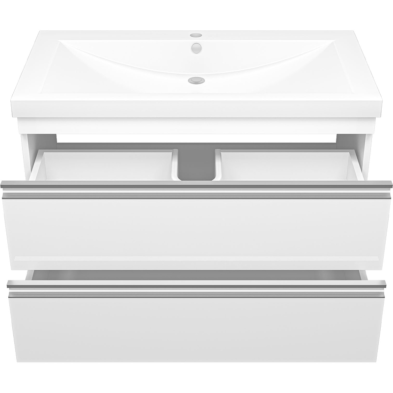 Тумба с раковиной Misty Ингрид 90 УТ000015042 подвесная Белая, купить, цена, заказать, магазин, доставка, скидка, промокод, купить, цена, заказать, магазин, доставка, скидка, промокод