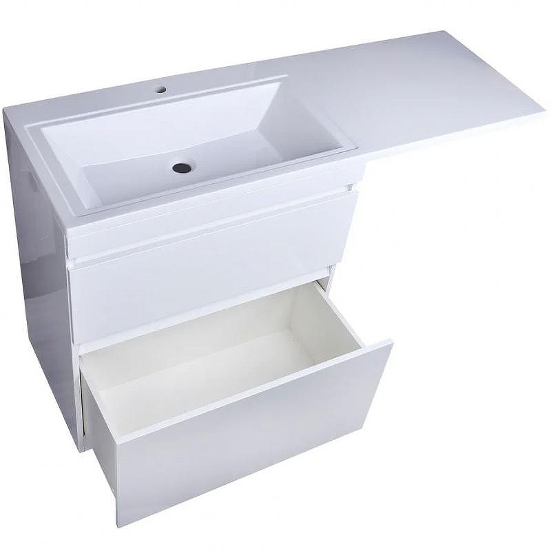 Тумба под раковину Style Line Даллас 140 Люкс Plus СС-00002273 Белая, купить, цена, заказать, магазин, доставка, скидка, промокод, купить, цена, заказать, магазин, доставка, скидка, промокод