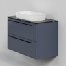 Тумба под раковину La Fenice Elba Twin 100 FNC-01-ELB-BG-100-2 подвесная Синяя матовая, купить, цена, заказать, магазин, доставка, скидка, промокод, купить, цена, заказать, магазин, доставка, скидка, промокод
