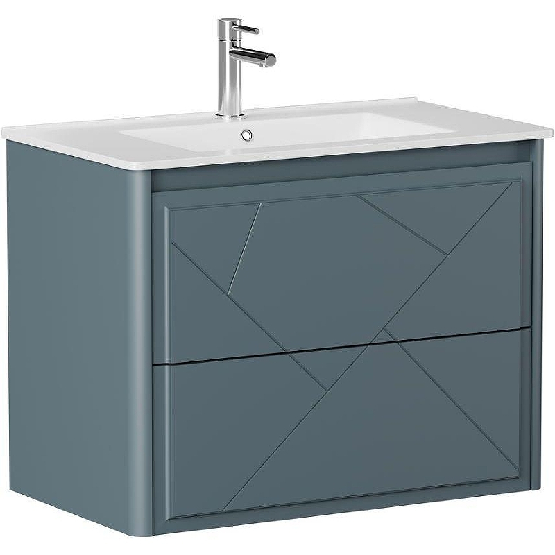 Тумба под раковину Allen Brau Paris 80 1.360001.BGM подвесная Синяя матовая, купить, цена, заказать, магазин, доставка, скидка, промокод, купить, цена, заказать, магазин, доставка, скидка, промокод