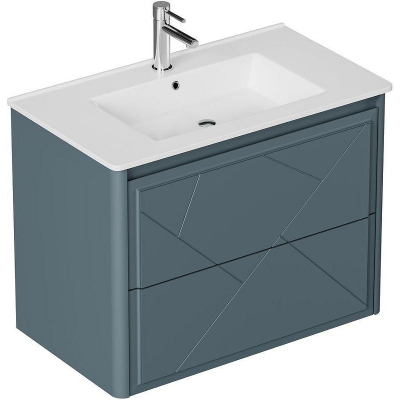 Тумба под раковину Allen Brau Paris 80 1.360001.BGM подвесная Синяя матовая