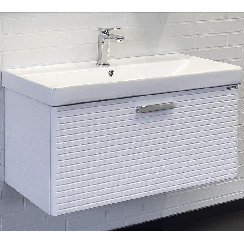 Тумба с раковиной Comforty Танжер 90П 00-00019566 подвесная Белая матовая, купить, цена, заказать, магазин, доставка, скидка, промокод, купить, цена, заказать, магазин, доставка, скидка, промокод