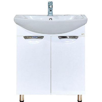 Тумба с раковиной Misty Лаванда 70 СО000008174 Белая