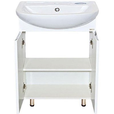 Тумба с раковиной Misty Лаванда 70 СО000008174 Белая