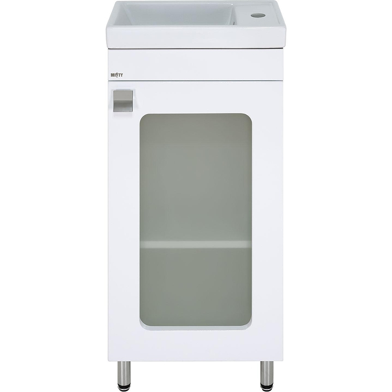 Тумба с раковиной Misty Урал 40 УТ000011699 Белая, купить, цена, заказать, магазин, доставка, скидка, промокод, купить, цена, заказать, магазин, доставка, скидка, промокод