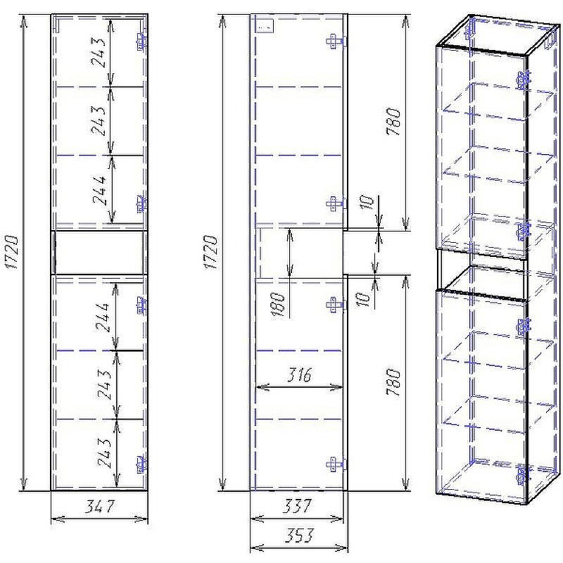 Шкаф пенал Dreja Perfecto 35 99.0814 подвесной Дуб эврика Белый, купить, цена, заказать, магазин, доставка, скидка, промокод, купить, цена, заказать, магазин, доставка, скидка, промокод