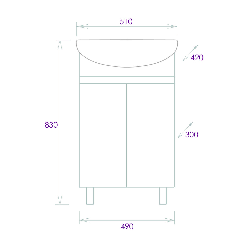 Тумба под раковину Onika Милтон 50 105036 цвет Белый, купить, цена, заказать, магазин, доставка, скидка, промокод, купить, цена, заказать, магазин, доставка, скидка, промокод