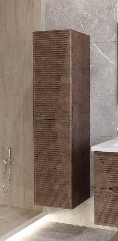 Шкаф пенал Caprigo Modo Terza 35 L 35651L-RF15 подвесной цвет Скайрос, купить, цена, заказать, магазин, доставка, скидка, промокод, купить, цена, заказать, магазин, доставка, скидка, промокод