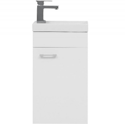 Тумба с раковиной Aquanet Нота 40 R 254037 подвесная Белая