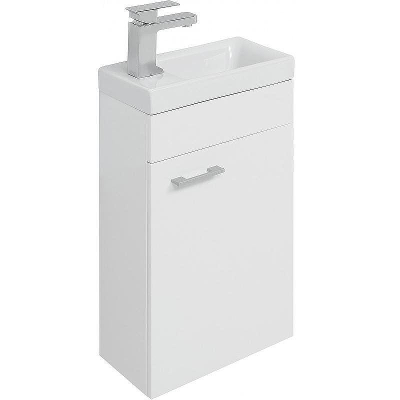 Тумба с раковиной Aquanet Нота 40 R 254037 подвесная Белая, купить, цена, заказать, магазин, доставка, скидка, промокод, купить, цена, заказать, магазин, доставка, скидка, промокод