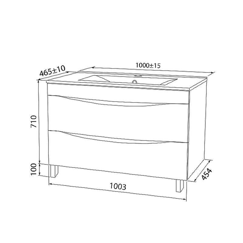 Тумба с раковиной Iddis Cloud 100 CLO10WFi95K Белая, купить, цена, заказать, магазин, доставка, скидка, промокод, купить, цена, заказать, магазин, доставка, скидка, промокод