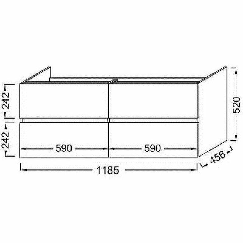 Тумба под раковину Jacob Delafon Tolbiac 120 EB2384-J5 подвесная Белый глянец, купить, цена, заказать, магазин, доставка, скидка, промокод, купить, цена, заказать, магазин, доставка, скидка, промокод