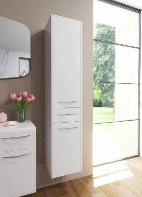 Шкаф пенал Эстет Barcelona 35 R ФР-00003589 подвесной Белый