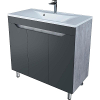 Тумба под раковину Stella Polar Абигель 90 SP-00001126 Серая Цемент, купить, цена, заказать, магазин, доставка, скидка, промокод, купить, цена, заказать, магазин, доставка, скидка, промокод