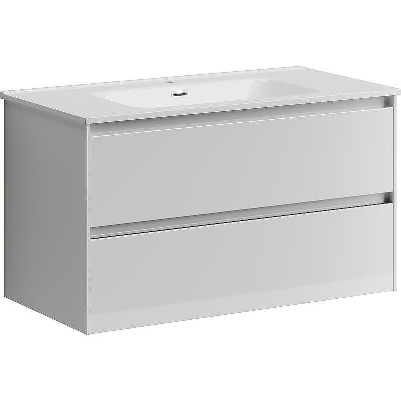 Тумба под раковину Sancos Cento 90 CN90W подвесная Белый глянец, купить, цена, заказать, магазин, доставка, скидка, промокод, купить, цена, заказать, магазин, доставка, скидка, промокод