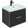 Тумба с раковиной Aquanet Верона 50 287642 подвесная Черная матовая, купить, цена, заказать, магазин, доставка, скидка, промокод, купить, цена, заказать, магазин, доставка, скидка, промокод