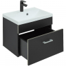 Тумба с раковиной Aquanet Верона 50 287642 подвесная Черная матовая, купить, цена, заказать, магазин, доставка, скидка, промокод, купить, цена, заказать, магазин, доставка, скидка, промокод
