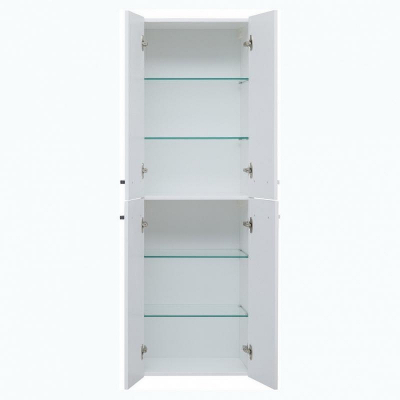 Шкаф пенал Dreja 50 77.0301W подвесной Белый глянец