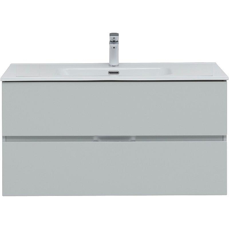 Тумба под раковину Aquanet Алвита New 100 277520 подвесная Серая матовая, купить, цена, заказать, магазин, доставка, скидка, промокод, купить, цена, заказать, магазин, доставка, скидка, промокод
