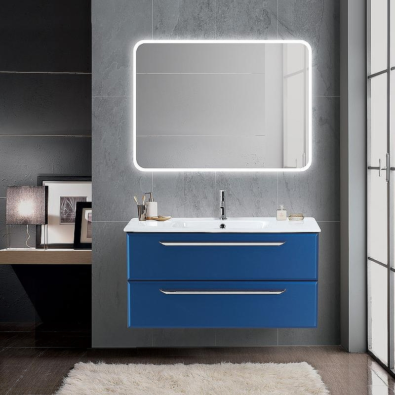 Тумба под раковину Cezares Eco-Cer 100 ECO-CER-1000-2C-SO-SPF-P подвесная Sapfiro без ручек, купить, цена, заказать, магазин, доставка, скидка, промокод, купить, цена, заказать, магазин, доставка, скидка, промокод