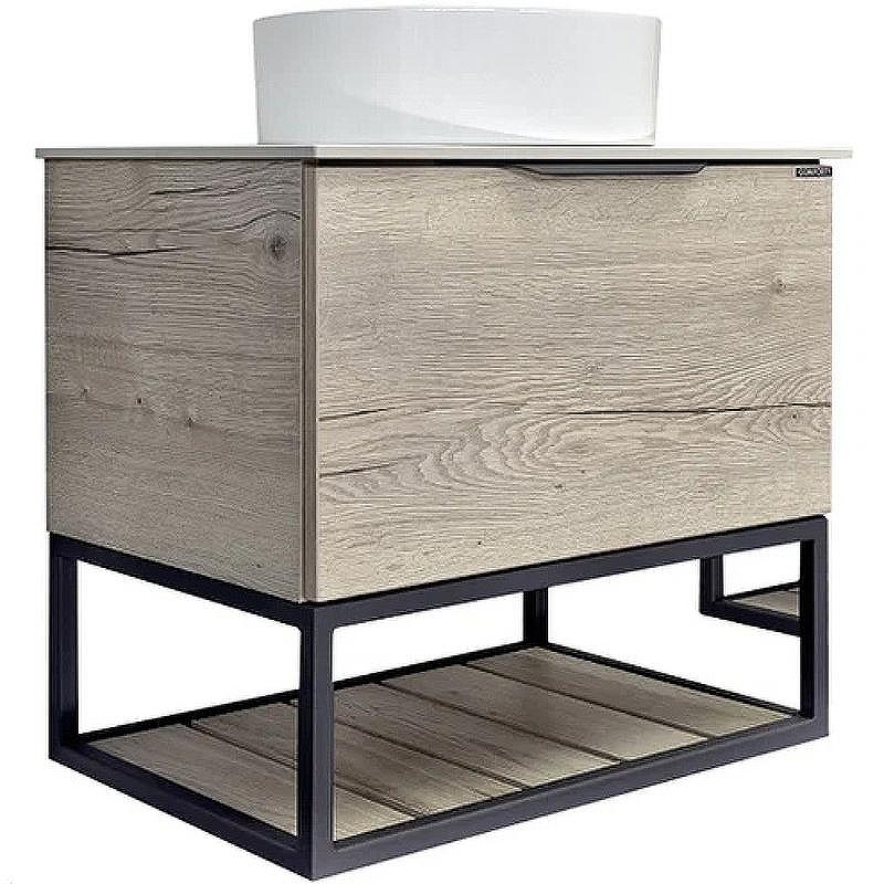 Тумба с раковиной Comforty Порто 60 00-00011397 подвесная Дуб дымчатый, купить, цена, заказать, магазин, доставка, скидка, промокод, купить, цена, заказать, магазин, доставка, скидка, промокод