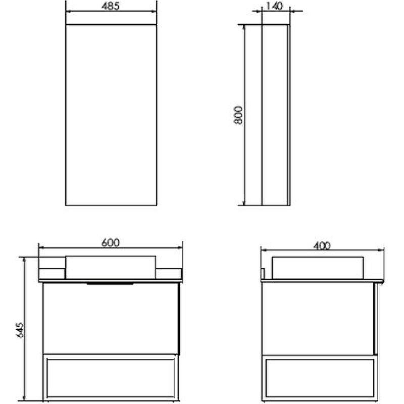 Тумба с раковиной Comforty Порто 60 00-00011397 подвесная Дуб дымчатый, купить, цена, заказать, магазин, доставка, скидка, промокод, купить, цена, заказать, магазин, доставка, скидка, промокод