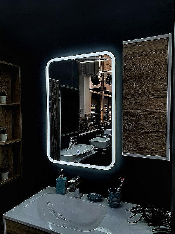 Зеркало Aqua de Marco Maroni 70 Mar70/90 с подсветкой с сенсорным выключателем, купить, цена, заказать, магазин, доставка, скидка, промокод, купить, цена, заказать, магазин, доставка, скидка, промокод