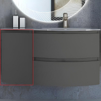 Подвесной шкаф Cezares Vague 34 L 54907 Grigio talpa opaco, купить, цена, заказать, магазин, доставка, скидка, промокод, купить, цена, заказать, магазин, доставка, скидка, промокод