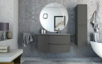 Подвесной шкаф Cezares Vague 34 L 54907 Grigio talpa opaco