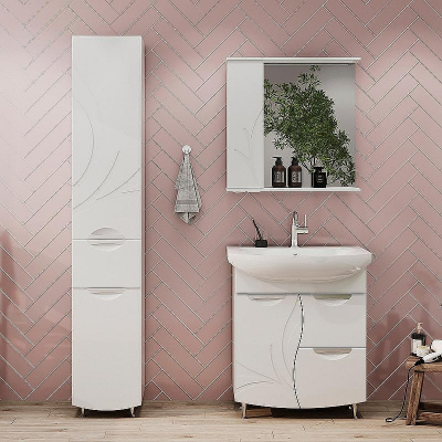 Тумба под раковину Volna Adel 70.1D.2Y tnADEL70.1D.2Y-01 Белая