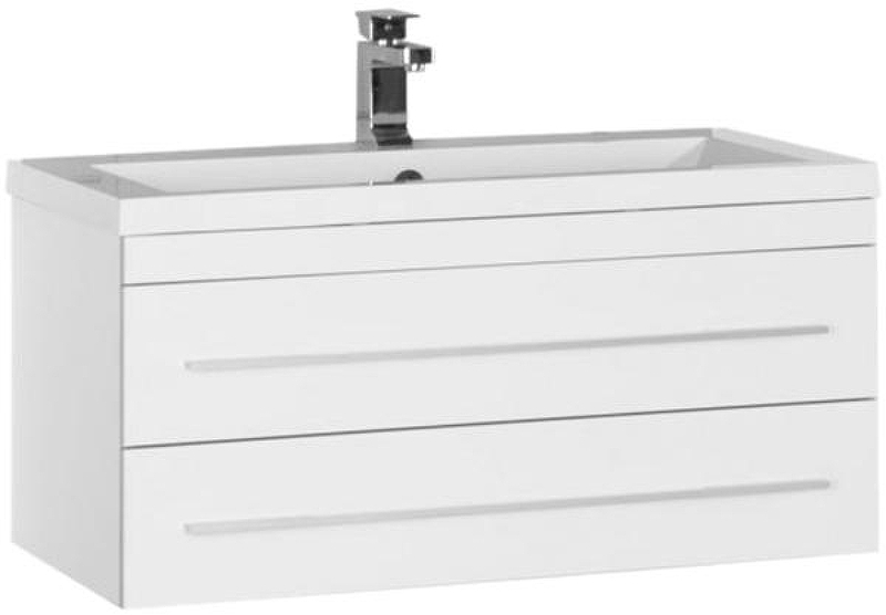 Тумба под раковину Aquanet Верона 90 172335 подвесная Белая, купить, цена, заказать, магазин, доставка, скидка, промокод, купить, цена, заказать, магазин, доставка, скидка, промокод