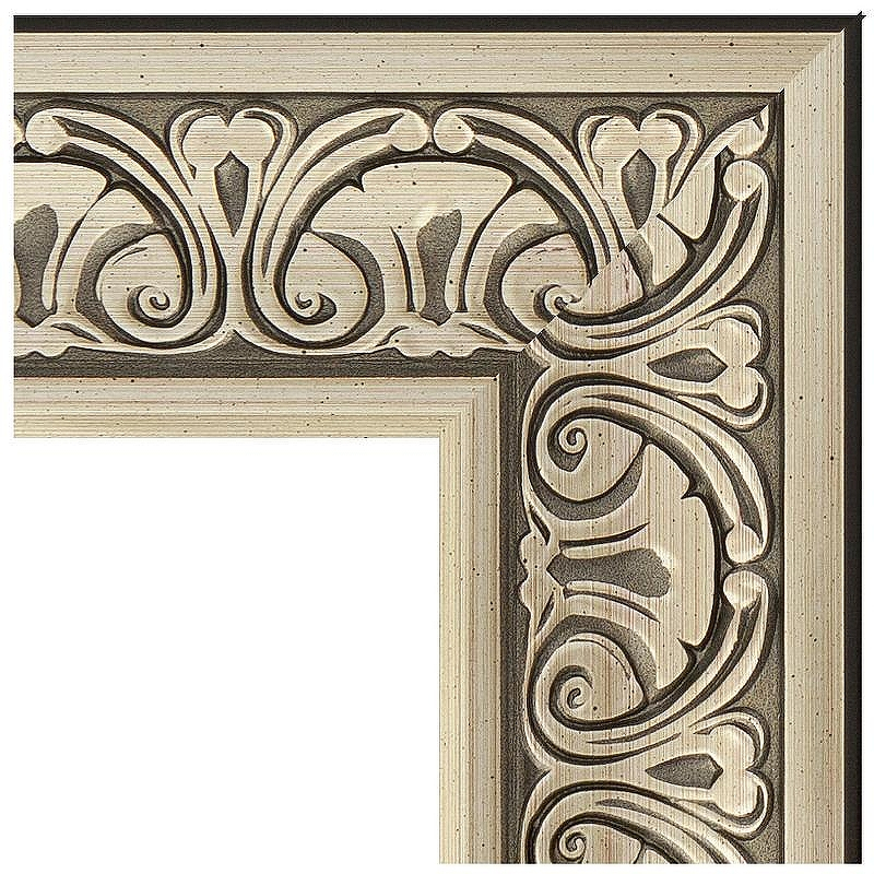 Зеркало Evoform Exclusive-G 107х80 BY 4209 с гравировкой в багетной раме - Барокко серебро 106, купить, цена, заказать, магазин, доставка, скидка, промокод, купить, цена, заказать, магазин, доставка, скидка, промокод