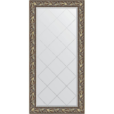 Зеркало Evoform Exclusive-G 161х79 BY 4285 с гравировкой в багетной раме - Византия золото 99