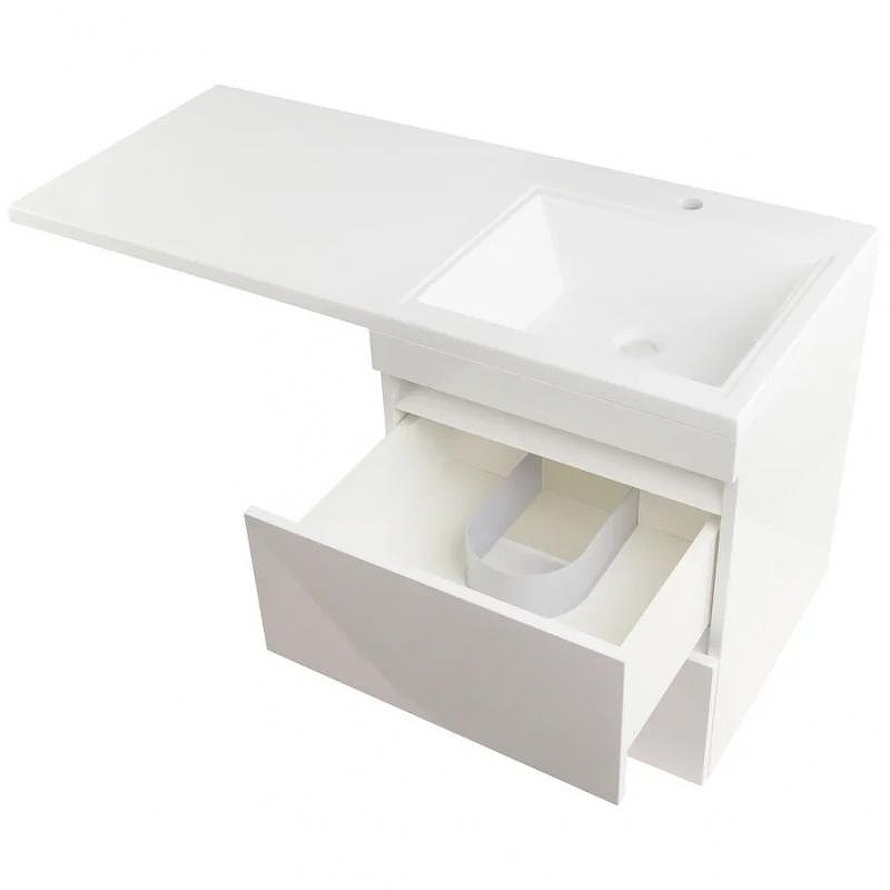 Тумба под раковину Style Line Даллас 110 Люкс Plus подвесная Белая, купить, цена, заказать, магазин, доставка, скидка, промокод, купить, цена, заказать, магазин, доставка, скидка, промокод