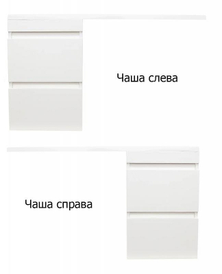 Тумба под раковину Style Line Даллас 110 Люкс Plus подвесная Белая